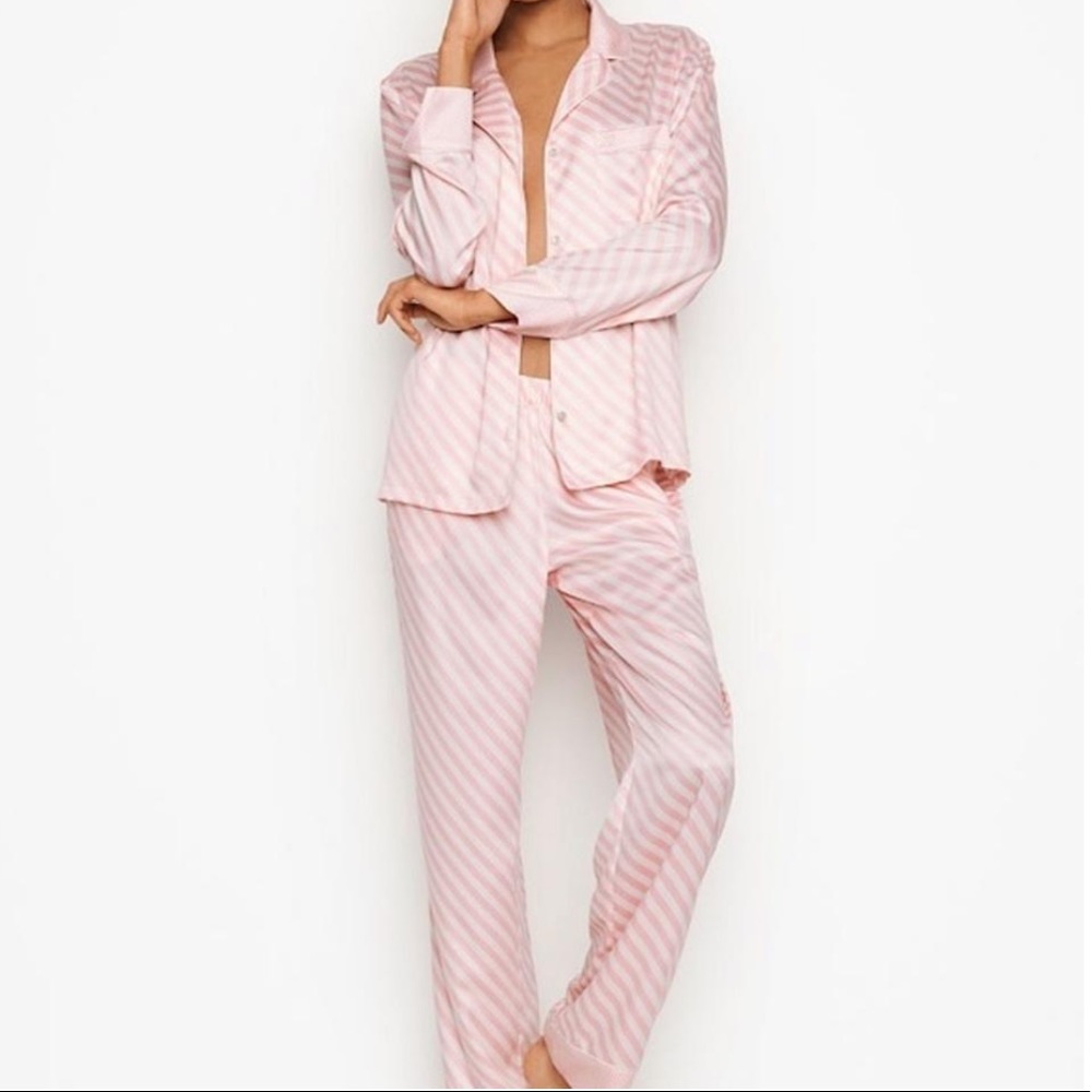 Victoria's Secret Pink Satin Afterhours Pajama Set